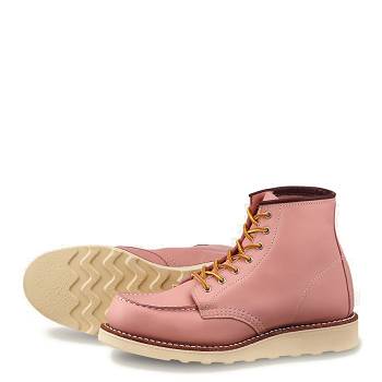 Red Wing Női Heritage Classic Moc 6 Inch Bakancs Rózsaszín